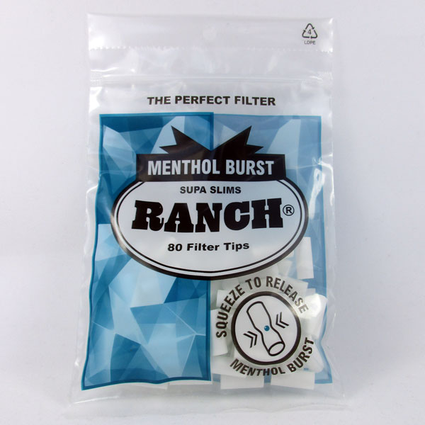 RANCH MENTHOL BURST SUPA SLIM FILTER TIPS FIRMIN CIGARS AUSTRALIA