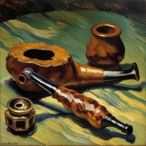AI image of smoking pipes created with prompt - Erinmore Mixture Pipe Tobacco 50grms