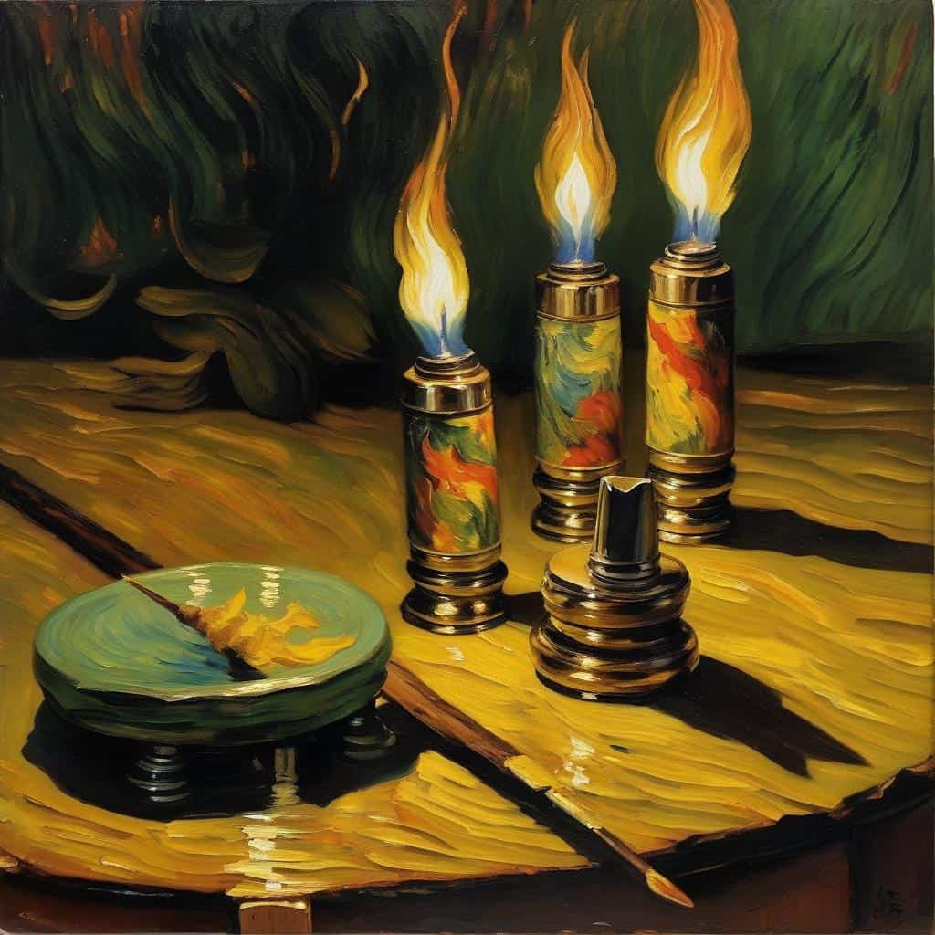 Ai created image by using PACIFICO - DOMINICAN REPUBLIC as the prompt by Firmin Cigars in the Van Gogh style