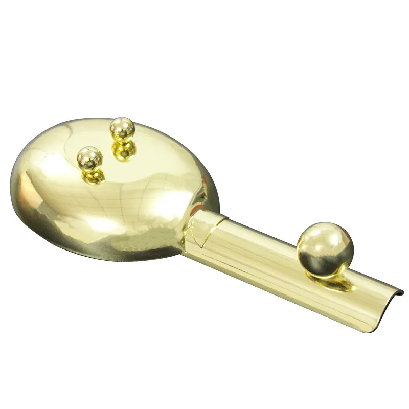 Golden Stainless Steel Single Cigar Ashtray bottom view